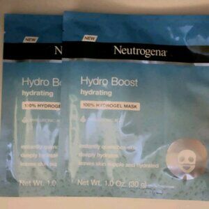 2-Pack Neutrogena Moisturizing Hydro Boost Hydrating Face Masks 1oz Skin Care